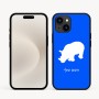 כיסוי בעיצוב אישי עם השם שלך לדגם - Apple iPhone 16e בעיצוב קרנף