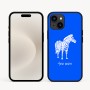 כיסוי בעיצוב אישי עם השם שלך לדגם - Apple iPhone 16e בעיצוב זברה