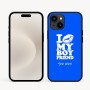 כיסוי בעיצוב אישי עם השם שלך לדגם - Apple iPhone 16e בעיצוב נשקי את חבר שלי