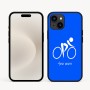 כיסוי בעיצוב אישי עם השם שלך לדגם - Apple iPhone 16e בעיצוב אופניים אולימפיים