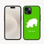 כיסוי בעיצוב אישי עם השם שלך לדגם - Apple iPhone 16e בעיצוב קרנף