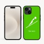 כיסוי בעיצוב אישי עם השם שלך לדגם - Apple iPhone 16e בעיצוב קפיצת סקי אולימפית