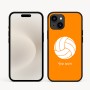 כיסוי בעיצוב אישי עם השם שלך לדגם - Apple iPhone 16e בעיצוב כדור כדורעף