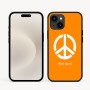 כיסוי בעיצוב אישי עם השם שלך לדגם - Apple iPhone 16e בעיצוב סמל השלום