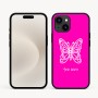 כיסוי בעיצוב אישי עם השם שלך לדגם - Apple iPhone 16e בעיצוב פרפר
