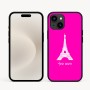 כיסוי בעיצוב אישי עם השם שלך לדגם - Apple iPhone 16e בעיצוב מגדל אייפל