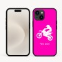 כיסוי בעיצוב אישי עם השם שלך לדגם - Apple iPhone 16e בעיצוב מוטוקרוס