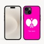 כיסוי בעיצוב אישי עם השם שלך לדגם - Apple iPhone 16e בעיצוב פינג פונג