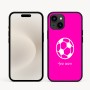 כיסוי בעיצוב אישי עם השם שלך לדגם - Apple iPhone 16e בעיצוב כדורגל כדור כדורגל