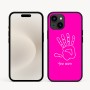 כיסוי בעיצוב אישי עם השם שלך לדגם - Apple iPhone 16e בעיצוב יד