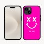 כיסוי בעיצוב אישי עם השם שלך לדגם - Apple iPhone 16e בעיצוב סמיילי