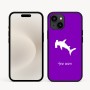 כיסוי בעיצוב אישי עם השם שלך לדגם - Apple iPhone 16e בעיצוב כריש ראש פטיש