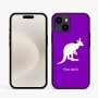 כיסוי בעיצוב אישי עם השם שלך לדגם - Apple iPhone 16e בעיצוב קנגורו