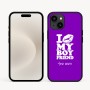 כיסוי בעיצוב אישי עם השם שלך לדגם - Apple iPhone 16e בעיצוב נשקי את חבר שלי