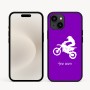כיסוי בעיצוב אישי עם השם שלך לדגם - Apple iPhone 16e בעיצוב מוטוקרוס