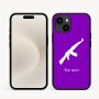 כיסוי בעיצוב אישי עם השם שלך לדגם - Apple iPhone 16e בעיצוב אק 47