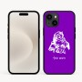 כיסוי בעיצוב אישי עם השם שלך לדגם - Apple iPhone 16e בעיצוב סנטה קלאוס