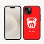 כיסוי בעיצוב אישי עם השם שלך לדגם - Apple iPhone 16e בעיצוב פרצוף בולדוג
