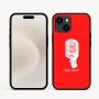 כיסוי בעיצוב אישי עם השם שלך לדגם - Apple iPhone 16e בעיצוב מיקרופון