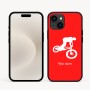 כיסוי בעיצוב אישי עם השם שלך לדגם - Apple iPhone 16e בעיצוב רוכב אופניים