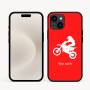 כיסוי בעיצוב אישי עם השם שלך לדגם - Apple iPhone 16e בעיצוב מוטוקרוס