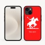 כיסוי בעיצוב אישי עם השם שלך לדגם - Apple iPhone 16e בעיצוב שחקן פולו - סוס