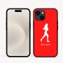 כיסוי בעיצוב אישי עם השם שלך לדגם - Apple iPhone 16e בעיצוב רץ רץ אישה