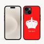 כיסוי בעיצוב אישי עם השם שלך לדגם - Apple iPhone 16e בעיצוב כתר מלכותי