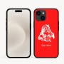 כיסוי בעיצוב אישי עם השם שלך לדגם - Apple iPhone 16e בעיצוב סנטה קלאוס
