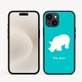 כיסוי בעיצוב אישי עם השם שלך לדגם - Apple iPhone 16e בעיצוב קרנף