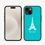 כיסוי בעיצוב אישי עם השם שלך לדגם - Apple iPhone 16e בעיצוב מגדל אייפל