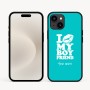 כיסוי בעיצוב אישי עם השם שלך לדגם - Apple iPhone 16e בעיצוב נשקי את חבר שלי