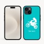 כיסוי בעיצוב אישי עם השם שלך לדגם - Apple iPhone 16e בעיצוב מוטוקרוס