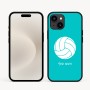 כיסוי בעיצוב אישי עם השם שלך לדגם - Apple iPhone 16e בעיצוב כדור כדורעף