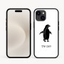 כיסוי בעיצוב אישי עם השם שלך לדגם - Apple iPhone 16e בעיצוב פינגווין