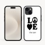 כיסוי בעיצוב אישי עם השם שלך לדגם - Apple iPhone 16e בעיצוב אהבה