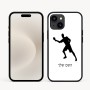 כיסוי בעיצוב אישי עם השם שלך לדגם - Apple iPhone 16e בעיצוב שחקן פינג פונג