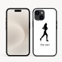 כיסוי בעיצוב אישי עם השם שלך לדגם - Apple iPhone 16e בעיצוב רץ רץ אישה