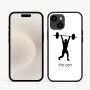כיסוי בעיצוב אישי עם השם שלך לדגם - Apple iPhone 16e בעיצוב הרמת משקולות