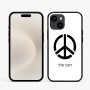 כיסוי בעיצוב אישי עם השם שלך לדגם - Apple iPhone 16e בעיצוב סמל השלום