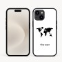כיסוי בעיצוב אישי עם השם שלך לדגם - Apple iPhone 16e בעיצוב מפת העולם
