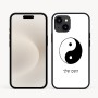 כיסוי בעיצוב אישי עם השם שלך לדגם - Apple iPhone 16e בעיצוב סמל יינג יאנג