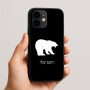 כיסוי בעיצוב אישי עם השם שלך לדגם - Apple iPhone 16e בעיצוב דוב