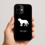 כיסוי בעיצוב אישי עם השם שלך לדגם - Apple iPhone 16e בעיצוב כלב