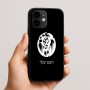 כיסוי בעיצוב אישי עם השם שלך לדגם - Apple iPhone 16e בעיצוב פני אריה