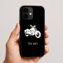 כיסוי בעיצוב אישי עם השם שלך לדגם - Apple iPhone 16e בעיצוב הארלי-דיווידסון