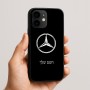 כיסוי בעיצוב אישי עם השם שלך לדגם - Apple iPhone 16e בעיצוב מרצדס-בנץ