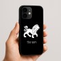 כיסוי בעיצוב אישי עם השם שלך לדגם - Apple iPhone 16e בעיצוב מזלות - אריה