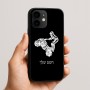 כיסוי בעיצוב אישי עם השם שלך לדגם - Apple iPhone 16e בעיצוב רוכב טרקטורונים