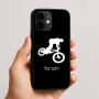 כיסוי בעיצוב אישי עם השם שלך לדגם - Apple iPhone 16e בעיצוב רוכב אופניים